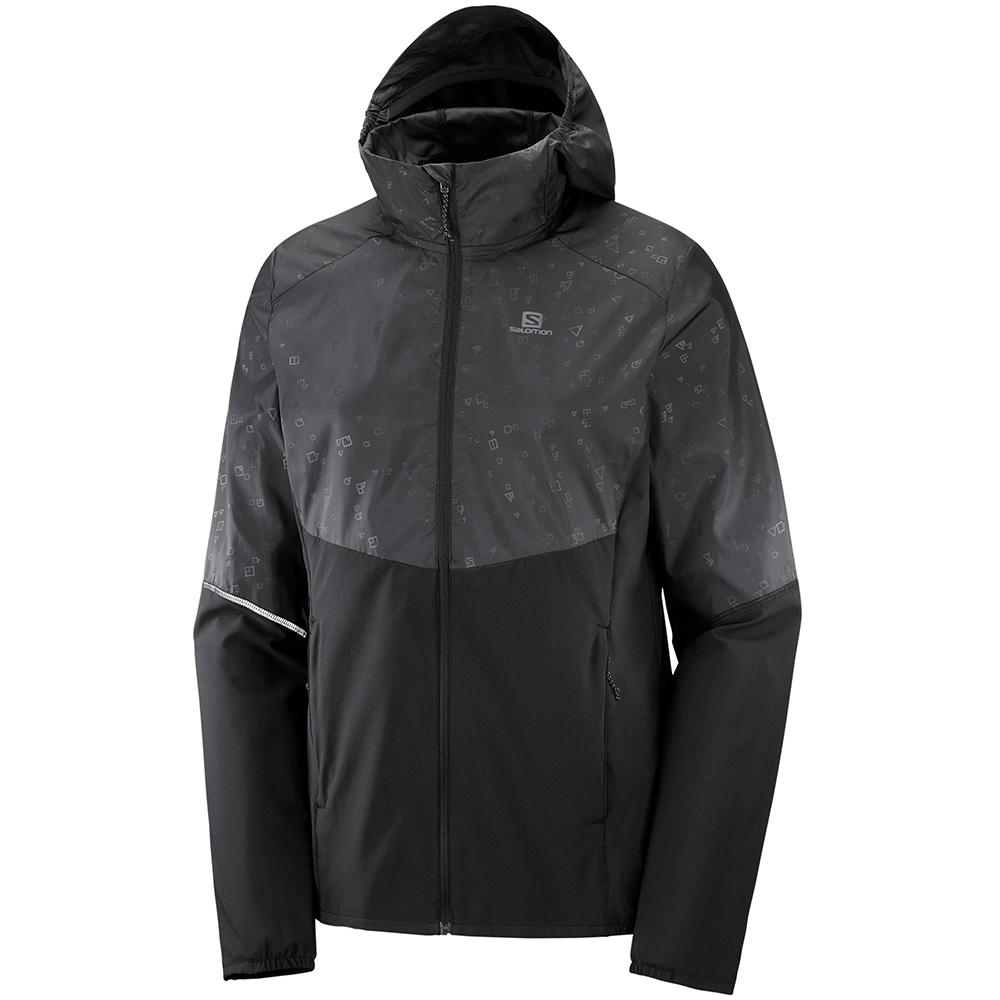 Salomon Singapore Womens Jackets - AGILE FZ HOODIE W Black | 36814-XCJO